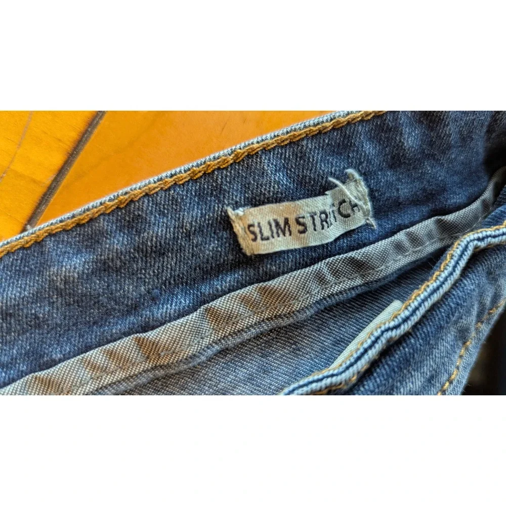 Hudson & Barrow NYC Mens Slim Stretch Jeans‎ Medium Wash Blue Size 34 Denim